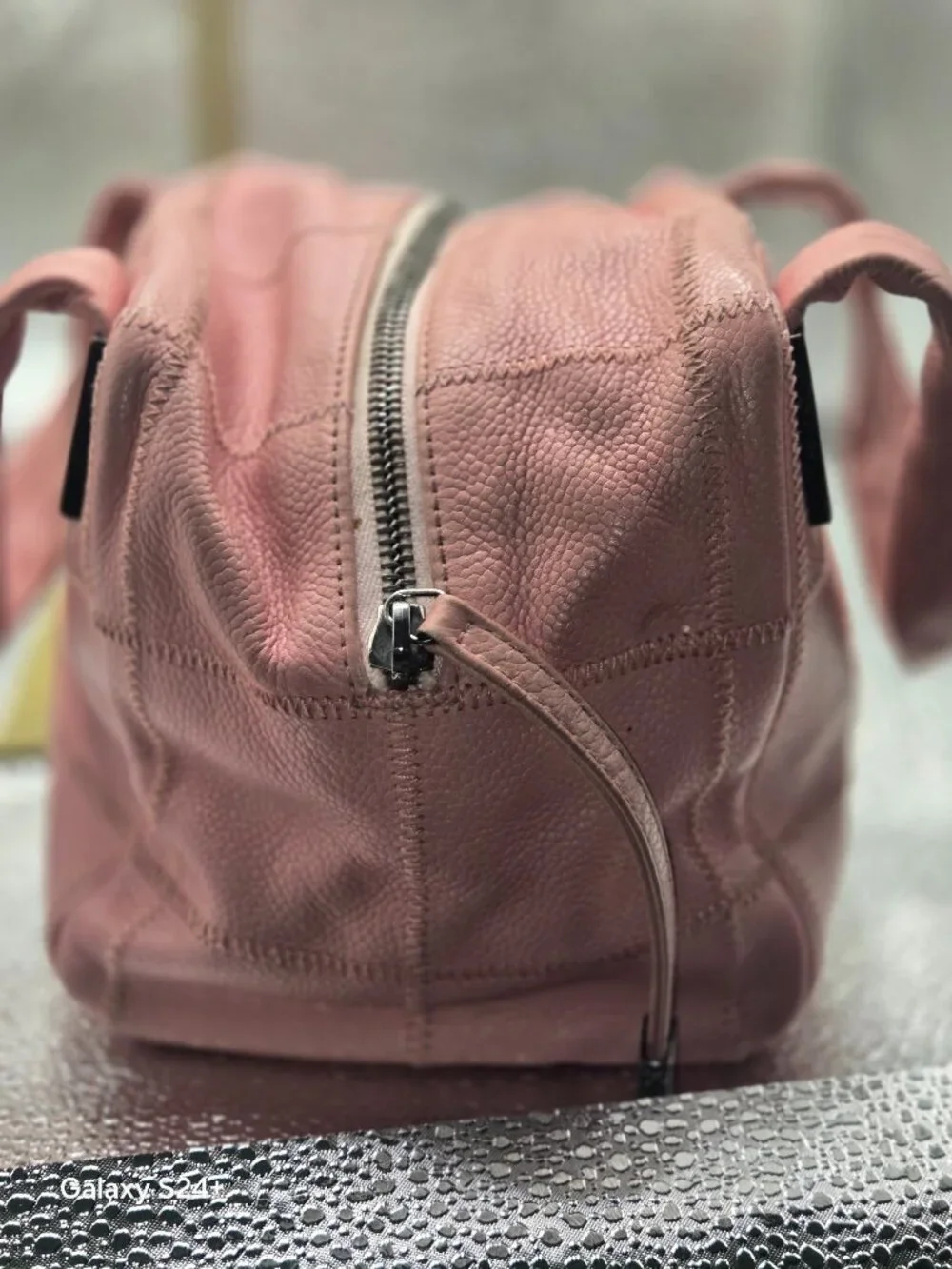 Chanel Chocolate Bar Boston Bag Pink Caviar Leather Boston Satchel 2004